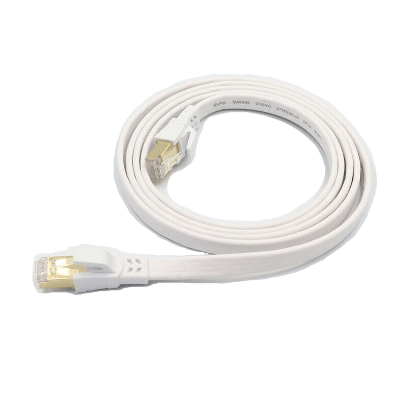 White Ethernet Network Lan Cable CAT7 10Gpbs