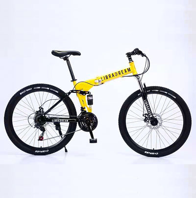 Foldable Mountain Bike 24Inch 27/ 24/21Speed Bicycle Spoke Wheel Bicycle OBI2148