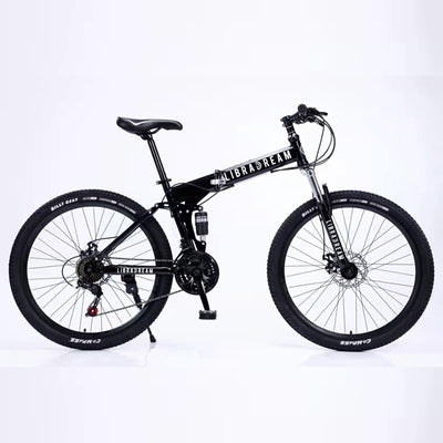 Foldable Mountain Bike 24Inch 27/ 24/21Speed Bicycle Spoke Wheel Bicycle OBI2148